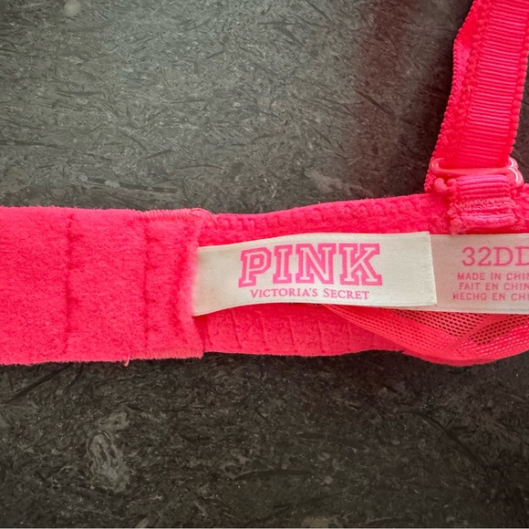 PINK by Victoria’s Secret EUC coral push up adjustable straps bra 32DD - Picture 4 of 7